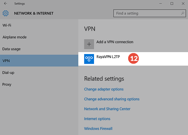 How to set up L2TP VPN on Windows 10: Step 4