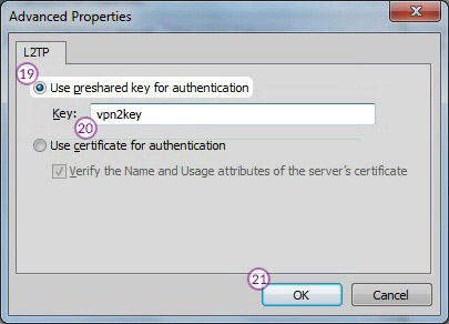 How to set up L2TP VPN on Windows 7: Step 11