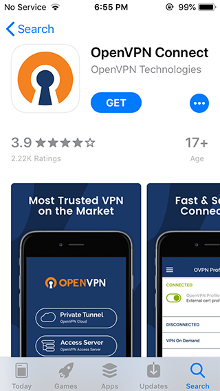 for ipod instal OpenVPN Client 2.6.6