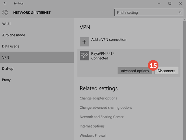 How to set up PPTP VPN on Windows 10: Step 7